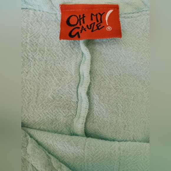 Oh My Gauze! Cotton Open Sleeves Asymetrical Tunic - Picture 2 of 13